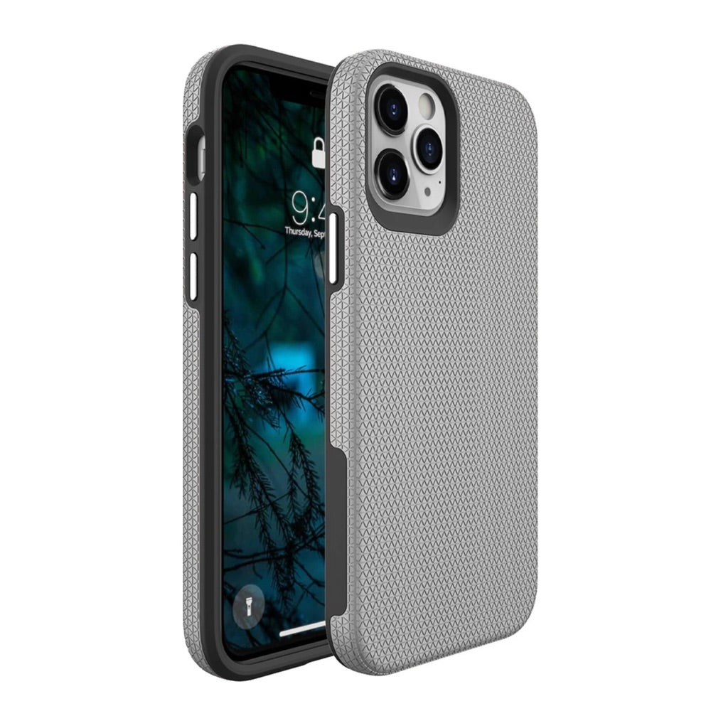 prodigee rockee silver apple iphone 13 pro classic case grey color