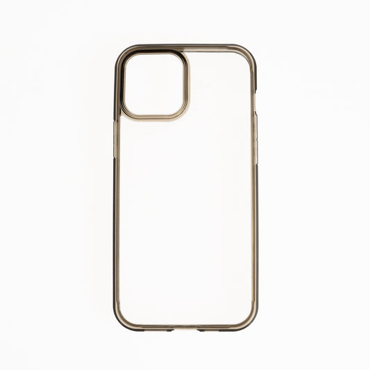 estuche clasico spigen transparente marco apple iphone 13 pro color gris / transparente