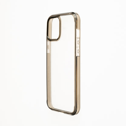 Estuche clasico spigen transparente marco apple iphone 13 pro color gris / transparente