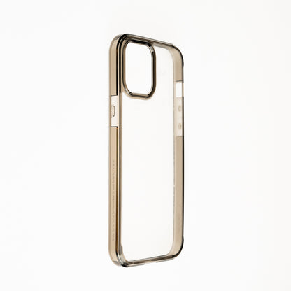 Estuche clasico spigen transparente marco apple iphone 13 pro color gris / transparente
