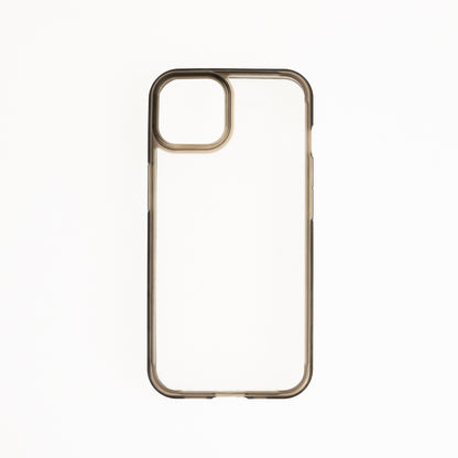 Estuche clasico spigen transparente marco apple iphone 13 color gris / transparente