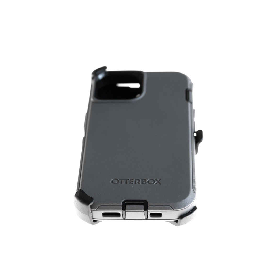 estuche proteccion otterbox defender apple iphone 14 color gris / negro