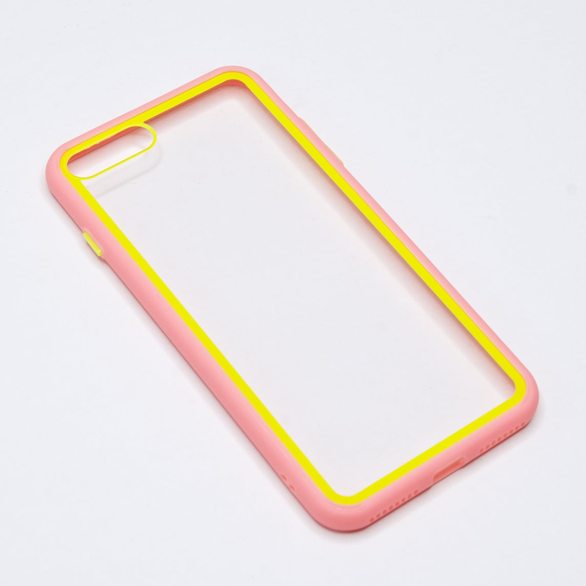 Estuche transparente el rey apple iphone 7 ,  iphone 8 color rosado / transparente