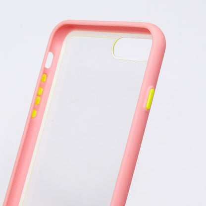 Estuche transparente el rey apple iphone 7 ,  iphone 8 color rosado / transparente