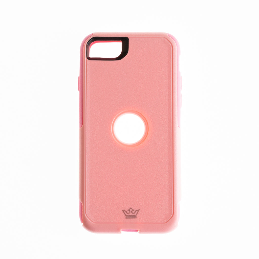 estuches clasico el rey commuter apple iphone se color rosado