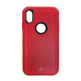 Estuches Proteccion El Rey Defender Apple Iphone Xs Max Color Rojo