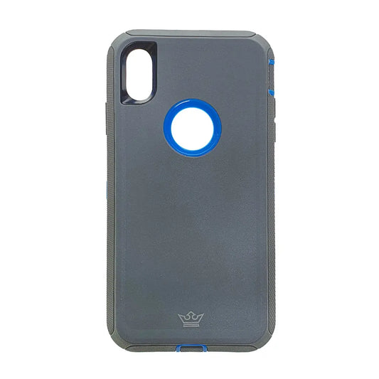 estuche proteccion el rey defender apple iphone xs max color gris / azul DIGITALSHOP