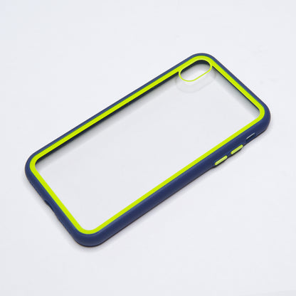 Estuche transparente el rey apple iphone xs max color azul / transparente