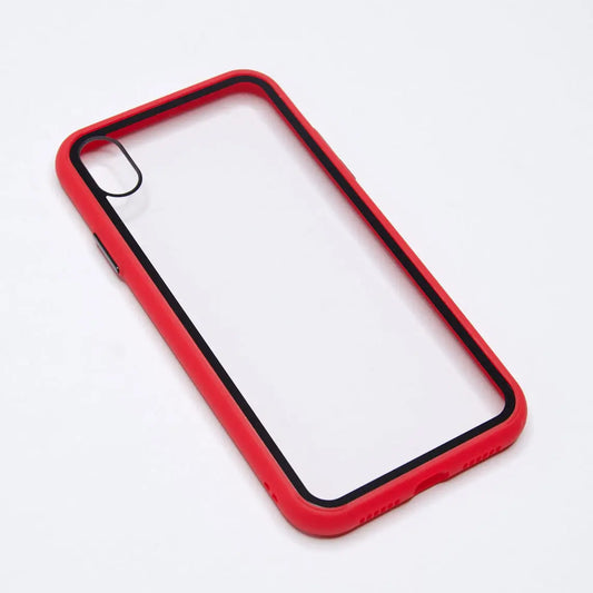 estuche transparente el rey apple iphone xs max color rojo / transparente DIGITALSHOP