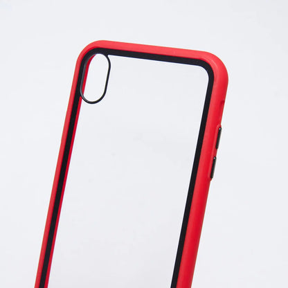 estuche transparente el rey apple iphone xs max color rojo / transparente DIGITALSHOP