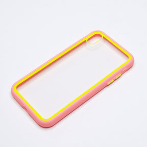 estuches transparente el rey apple iphone xs max color rosado / transparente