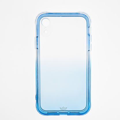 Estuche clasico el rey marco degrade de apple iphone xr color celeste