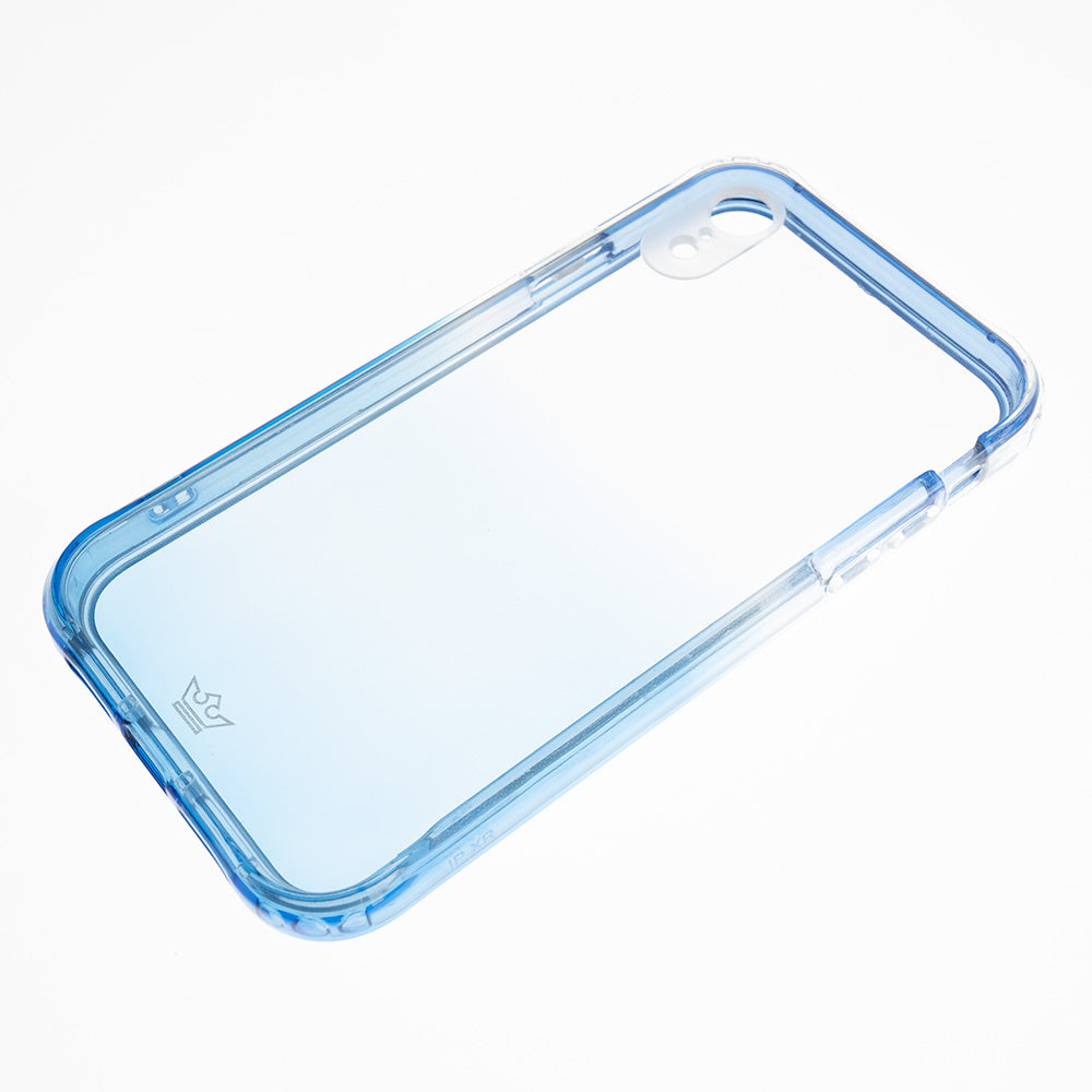 Estuche clasico el rey marco degrade de apple iphone xr color celeste
