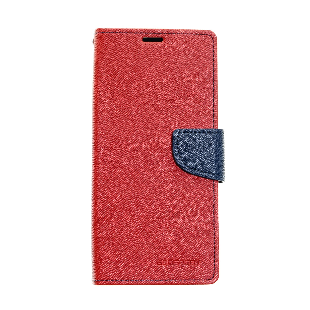 Estuche carteras goospery fancy diary apple iphone x color rojo / azul marino