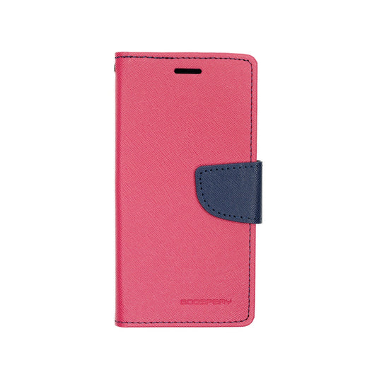Estuche carteras goospery fancy diary apple iphone x color rosado / azul marino