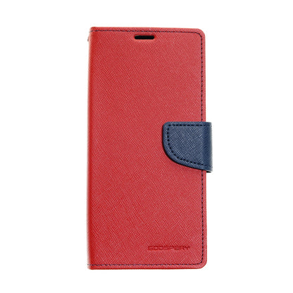 Estuche carteras goospery fancy diary apple iphone xs max color rojo / azul marino