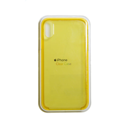 Estuche transparente apple iphone xs max color amarillo / transparente