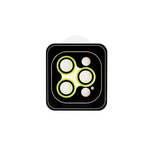 Accesorio el rey vidrio templado camara con borde plastico iphone 12pro / 12pro max color verde limon