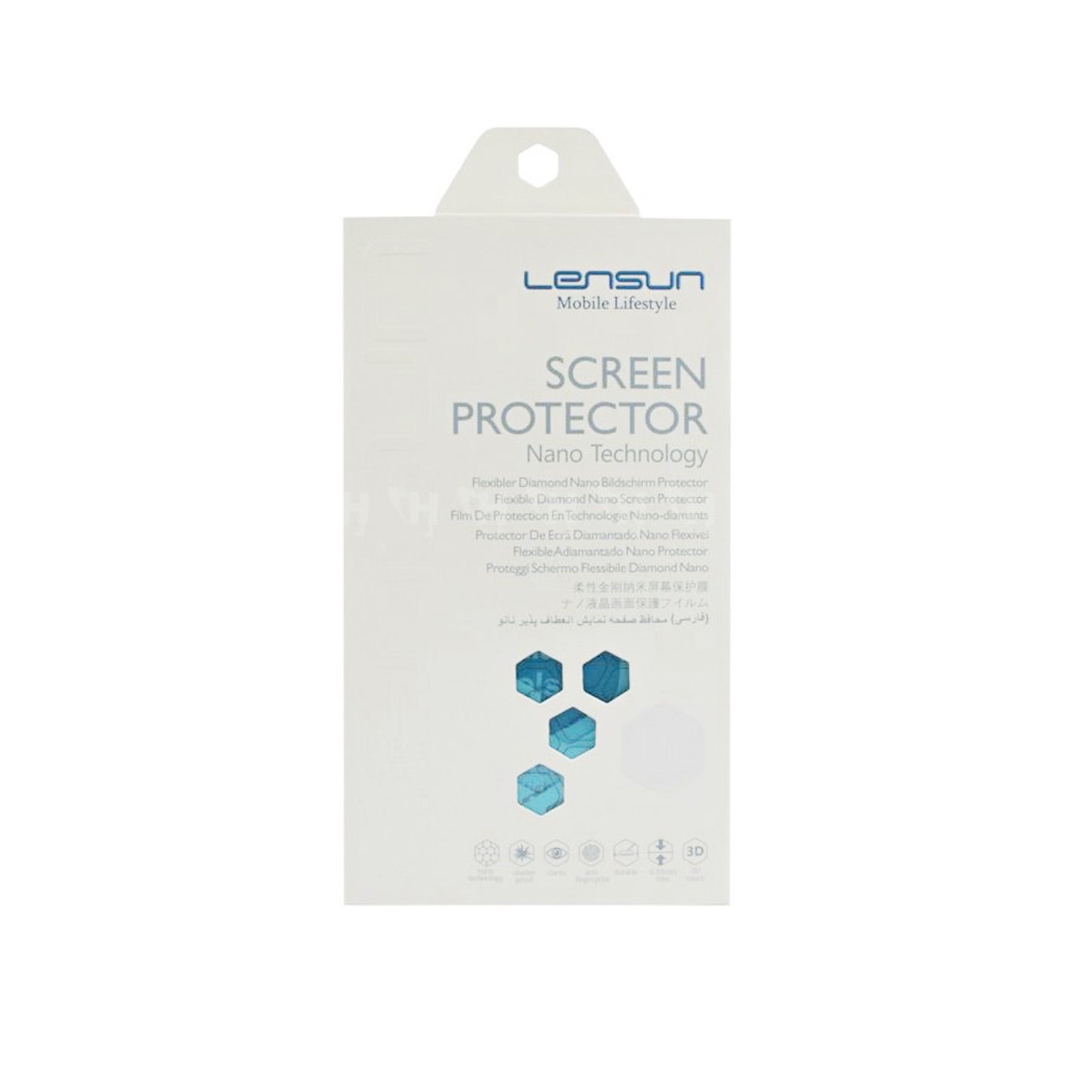 Protector pantalla lensun nanotech 8t film nano flexible self restore personalizado size 8 pulgadas