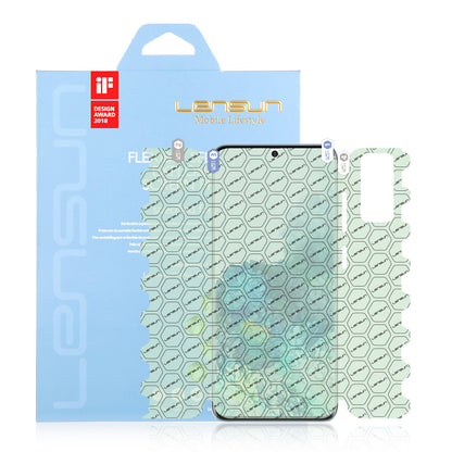Protector pantalla lensun nanotech film nano flexible self restore personalizado 360 gradocompleto