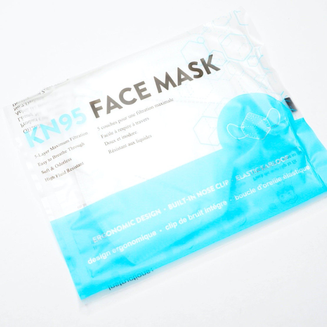 Generico mascarilla kn95 importadas de 5 capas selladas al vacio