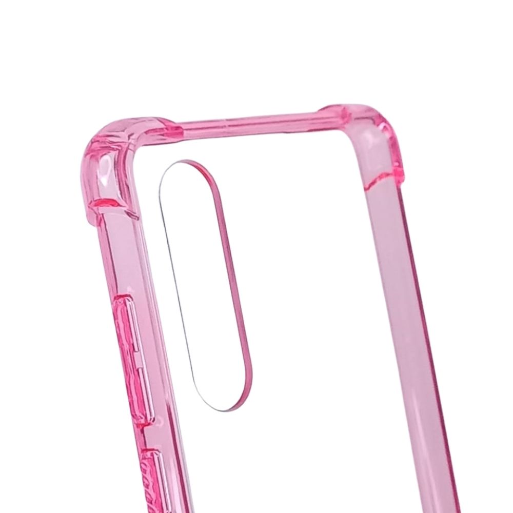 Estuche proteccion el rey hard case reforzado huawei p30 color rosado