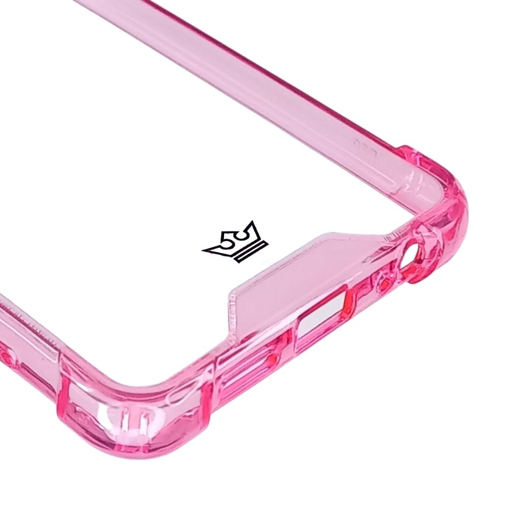 Estuche proteccion el rey hard case reforzado huawei p30 color rosado