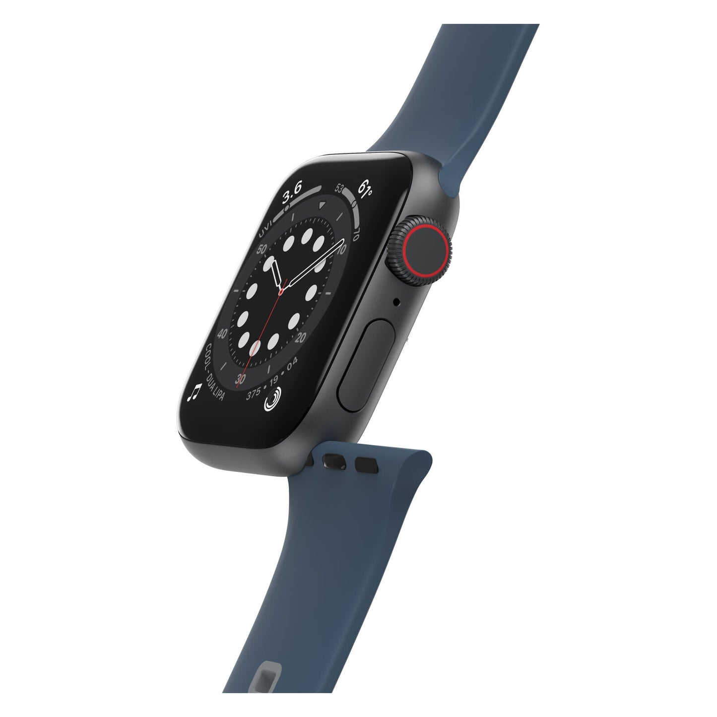 Accesorio otterbox pulsera silicon all day band apple watch 38 / 40 / 41 mm color azul oscuro / gris