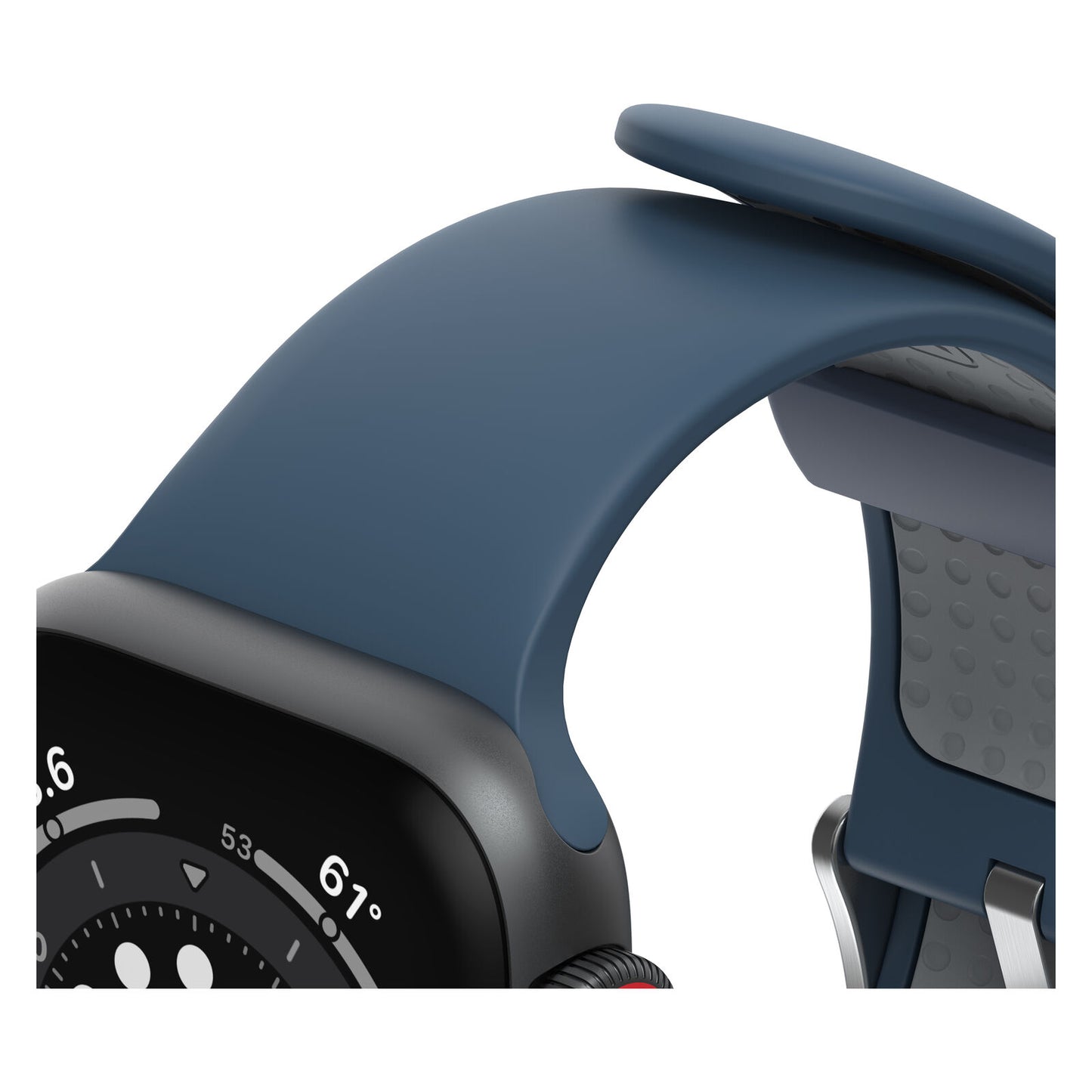 Accesorio otterbox pulsera silicon all day band apple watch 38 / 40 / 41 mm color azul oscuro / gris
