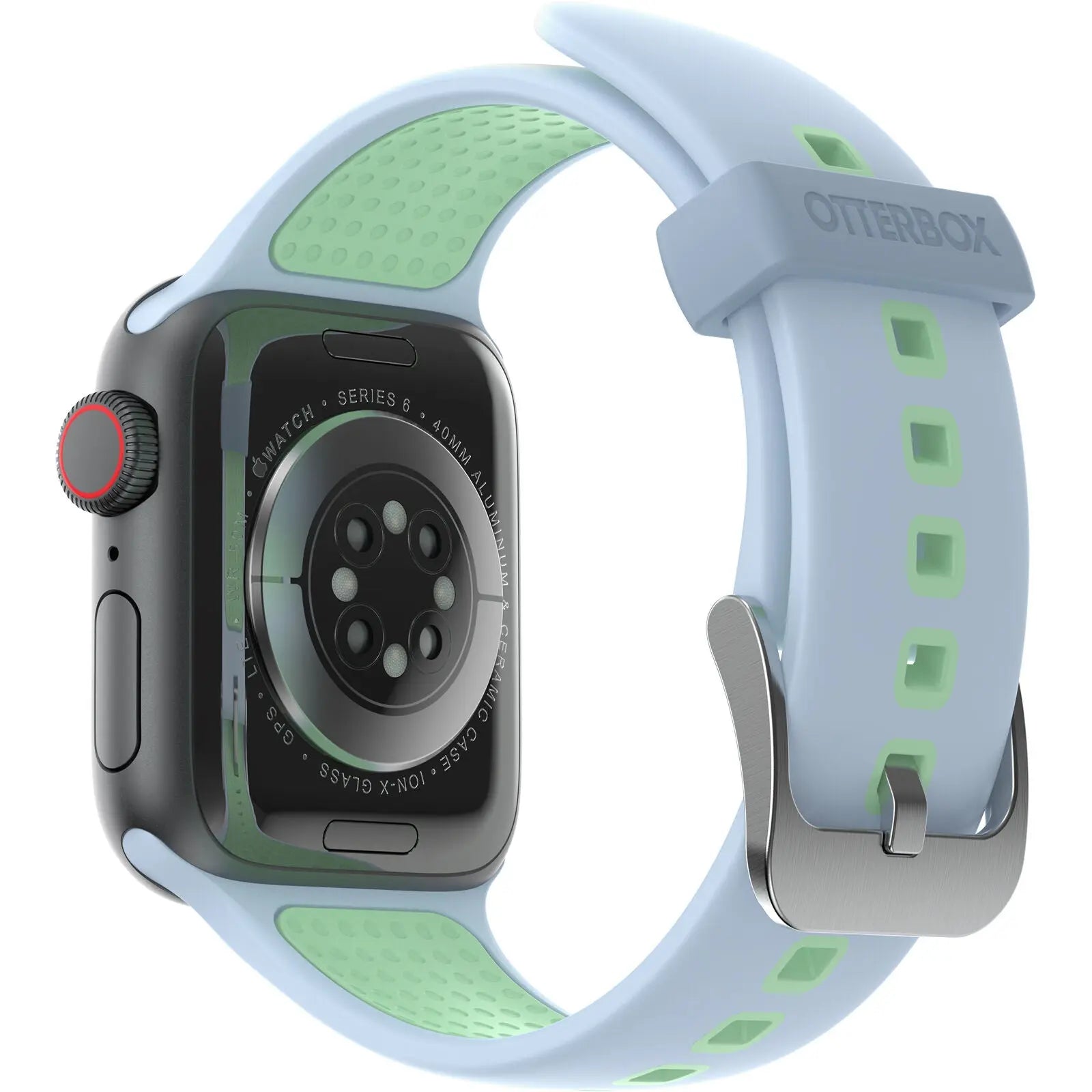 Accesorio otterbox pulsera silicon all day band apple watch 38 / 40 / 41 mm color celeste / verde claro DIGITALSHOP