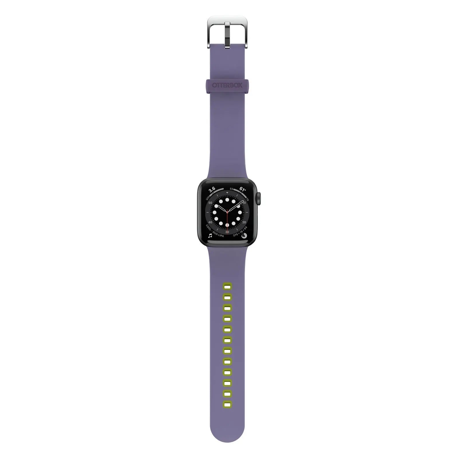 Accesorio otterbox pulsera silicon all day band apple watch 42 / 44 / 45 mm color lila / verde limon DIGITALSHOP