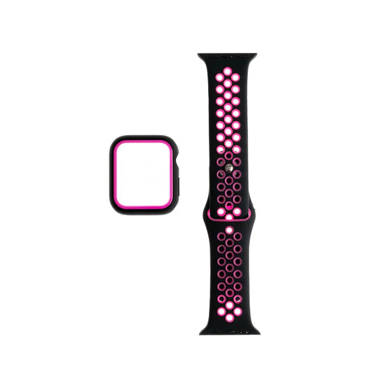 Pulseras generico pulsera nike + bumper negro / fucsia 41 mm DIGITALSHOP