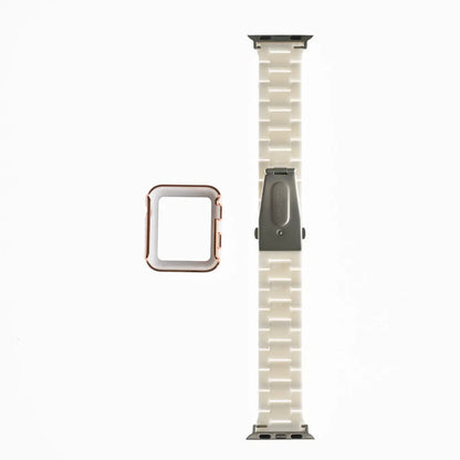 Accesorio Generico Pulsera Con Bumper De Diamantes Apple Watch 38 Mm Color Blanco DIGITALSHOP