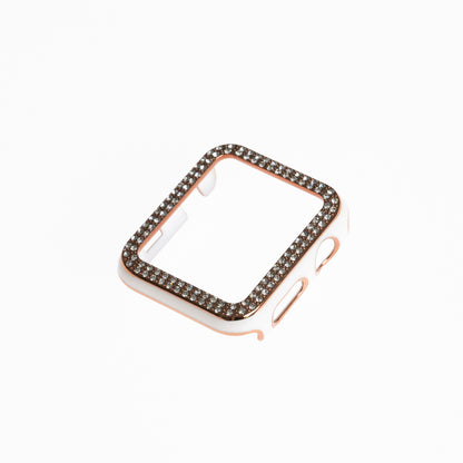 Accesorio generico pulsera con bumper de diamantes apple watch 38 mm color blanco