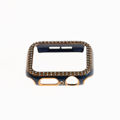 Accesorio generico pulsera con bumper de diamantes apple watch 38 mm color azul marino