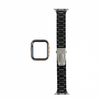 Generic Watch Type Bracelets With Diamond Bumper 44mm Black