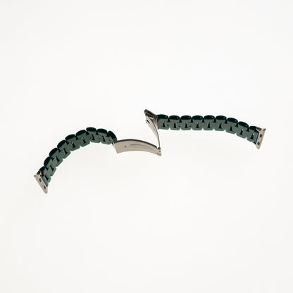Accesorio generico pulsera con bumper de diamantes apple watch 45 mm color verde marfil