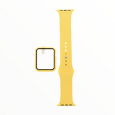 Accesorio El Rey Pulsera Con Bumper Y Protector De Pantalla Apple Watch 42 Mm Color Amarillo