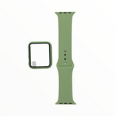 Accesorio El Rey Pulsera Con Bumper Y Protector De Pantalla Apple Watch 42 Mm Color Verde Claro