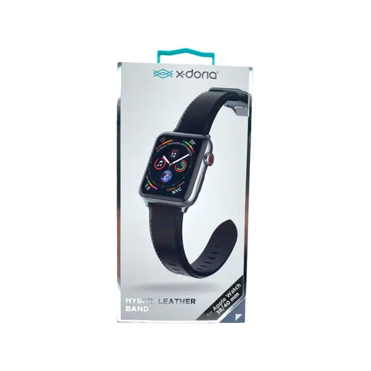 Accesorio Xdoria Pulsera De Cuero Apple Watch 38 / 40 Mm Color Negro DIGITALSHOP