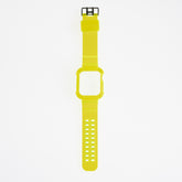 Accesorio Generico Pulsera Con Bumper Rugged Apple Watch 44 Mm Color Verde Neon