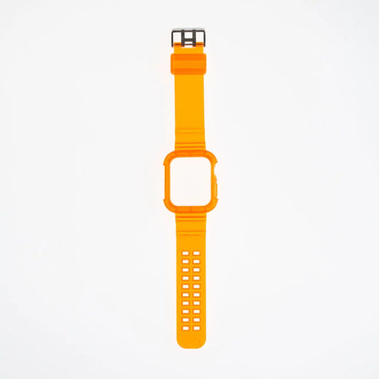 Accesorio Generico Pulsera Con Bumper Rugged Apple Watch 44 Mm Color Naranja DIGITALSHOP