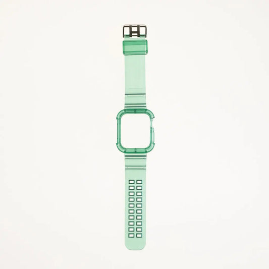 Accesorio Generico Pulsera Con Bumper Rugged Apple Watch 45 Mm Color Verde DIGITALSHOP