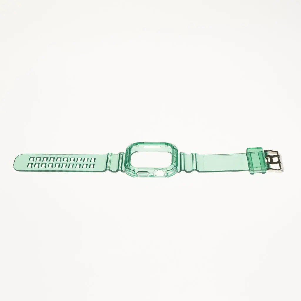 Accesorio Generico Pulsera Con Bumper Rugged Apple Watch 45 Mm Color Verde DIGITALSHOP