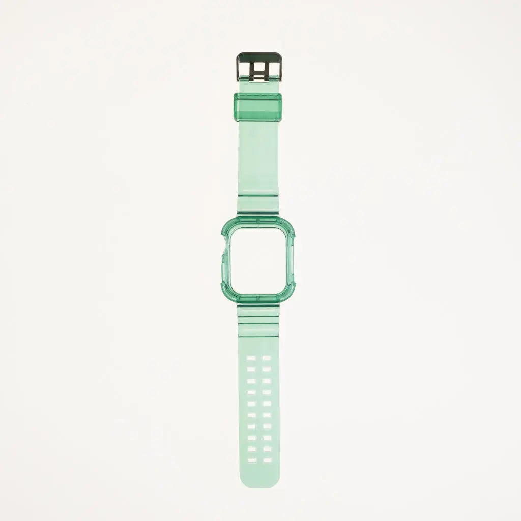 Accesorio Generico Pulsera Con Bumper Rugged Apple Watch 45 Mm Color Verde DIGITALSHOP