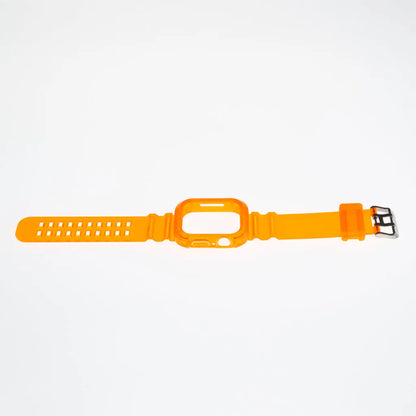 Accesorio Generico Pulsera Con Bumper Rugged Apple Watch 45 Mm Color Naranja DIGITALSHOP