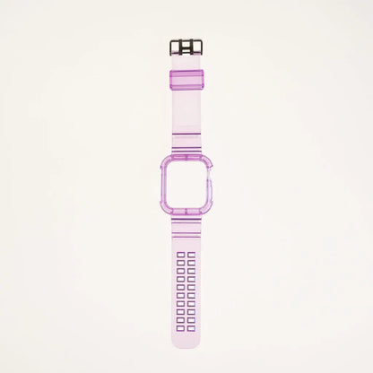 Accesorio Generico Pulsera Con Bumper Rugged Apple Watch 45 Mm Color Morado DIGITALSHOP