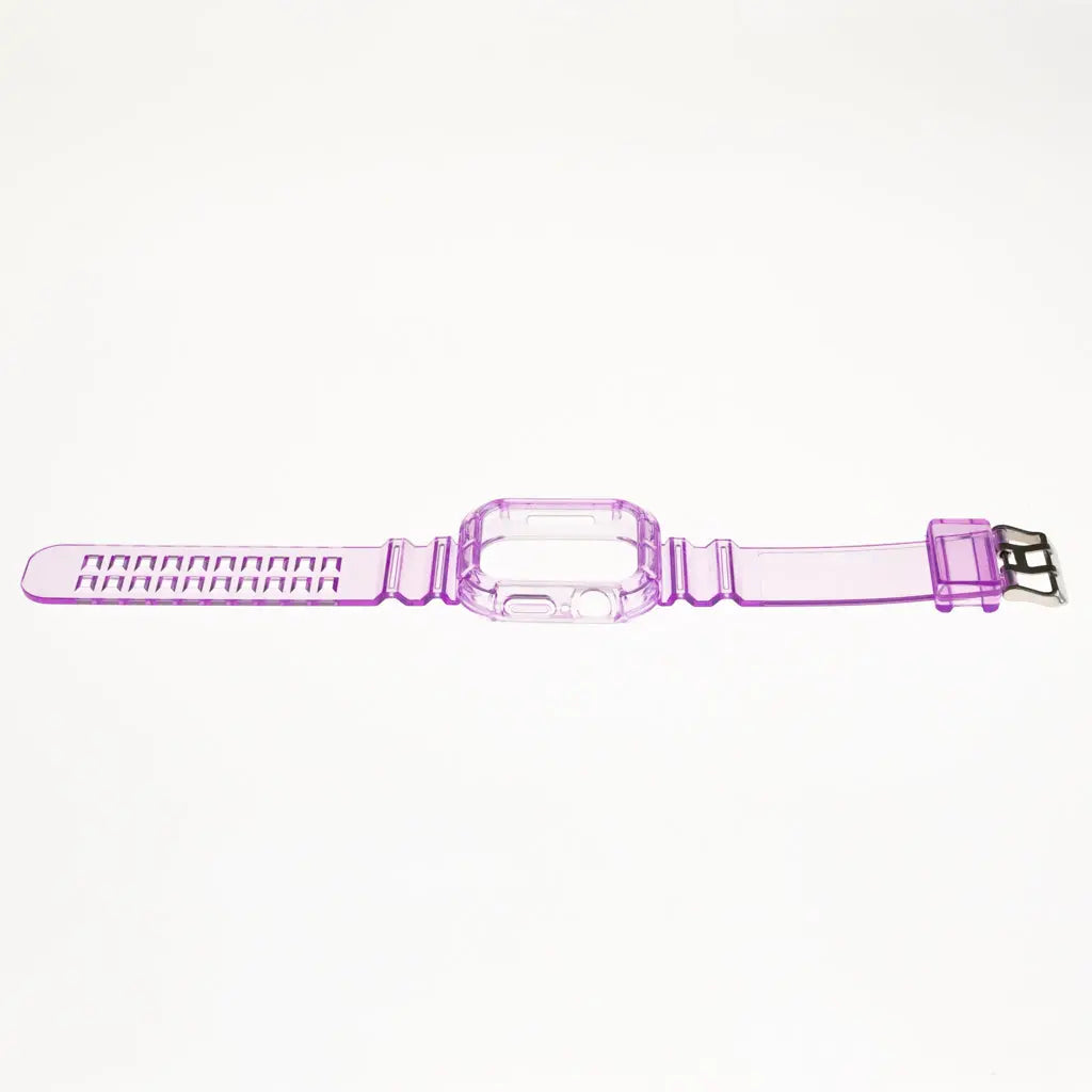 Accesorio Generico Pulsera Con Bumper Rugged Apple Watch 45 Mm Color Morado DIGITALSHOP