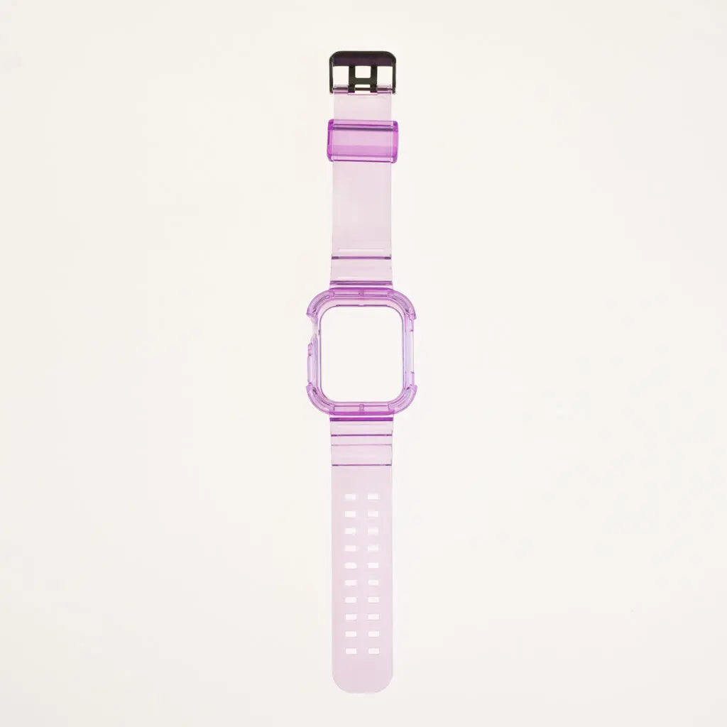 Accesorio Generico Pulsera Con Bumper Rugged Apple Watch 45 Mm Color Morado DIGITALSHOP