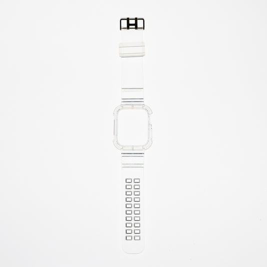 Accesorio generico pulsera con bumper rugged apple watch 42 mm transparente